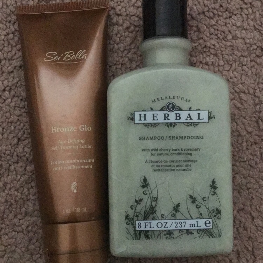 Shampoo and Skin Tinter Lotion